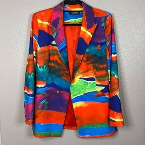 Bold Printed Blazer AKIRA